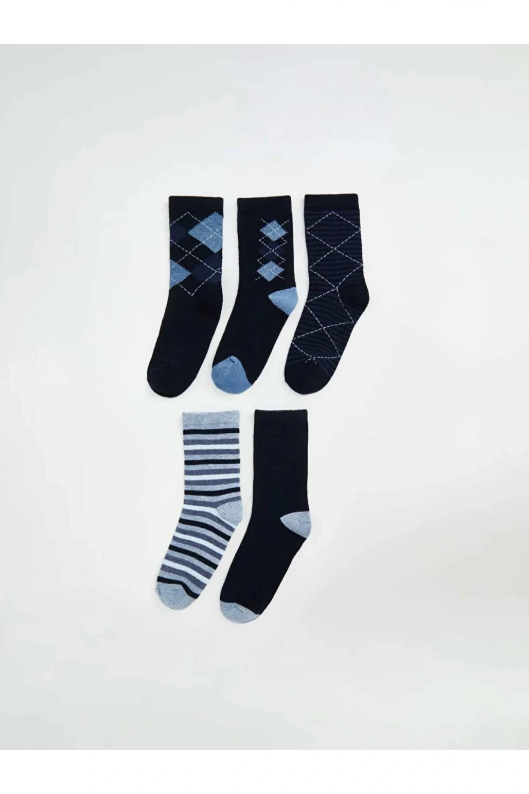 LCW Kids Karişik Desenli Erkek Çocuk Soket Çorap 5li
