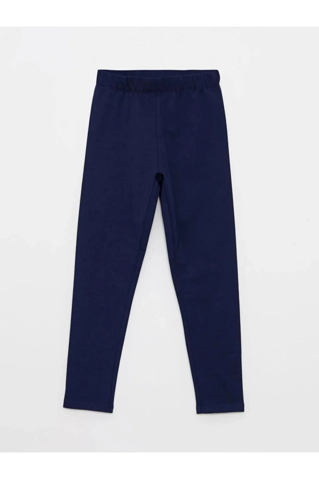 LCW Kids Lacivert Beli Lastikli Basic Pamuklu Kız Çocuk Tayt
