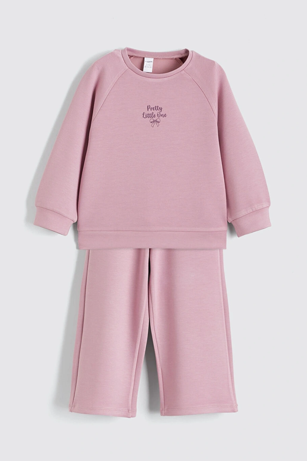 LCW Kids Lila Baskılı Kız Çocuk Sweatshirt Ve Pantolon