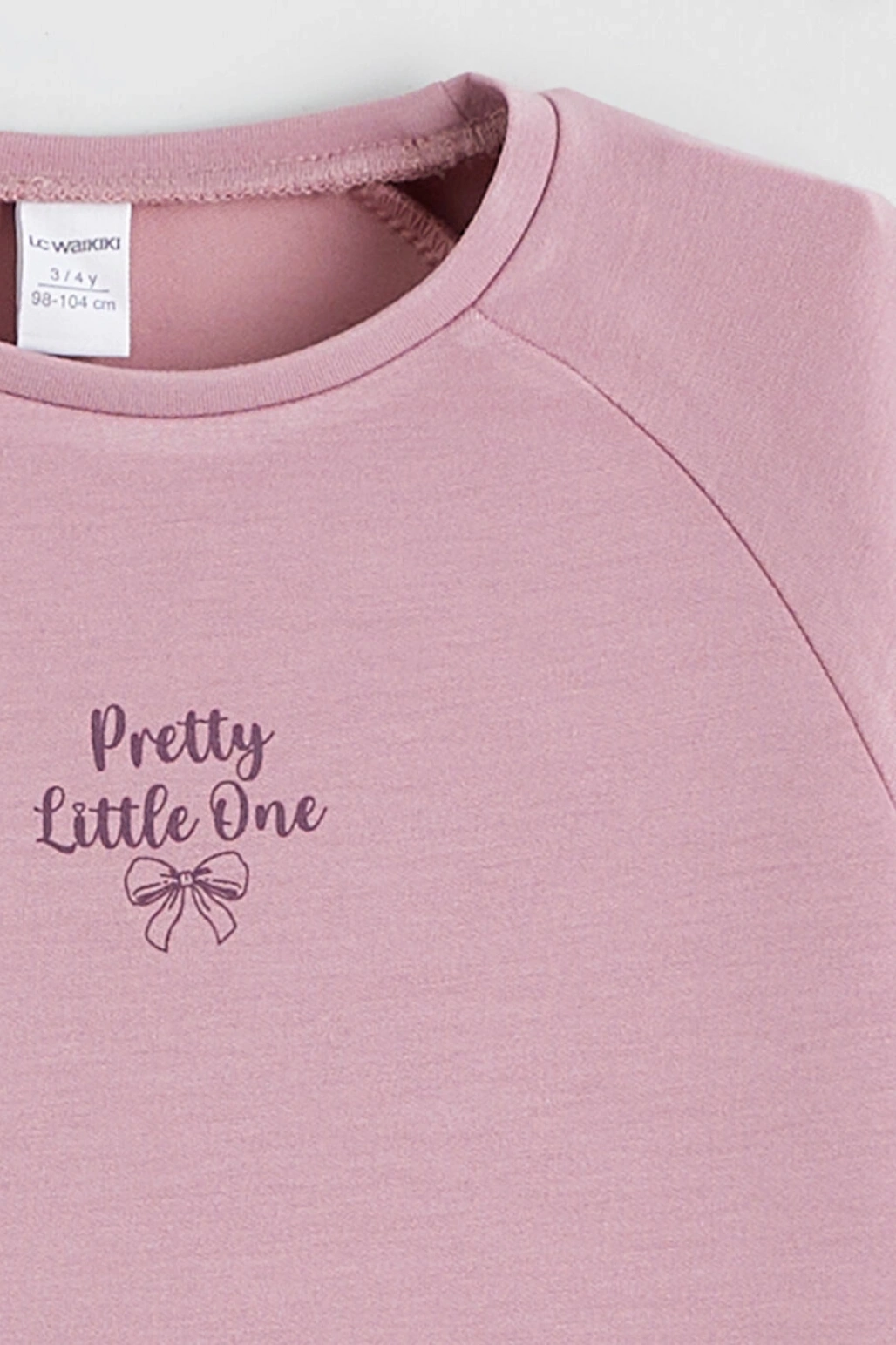 LCW Kids Lila Baskılı Kız Çocuk Sweatshirt Ve Pantolon