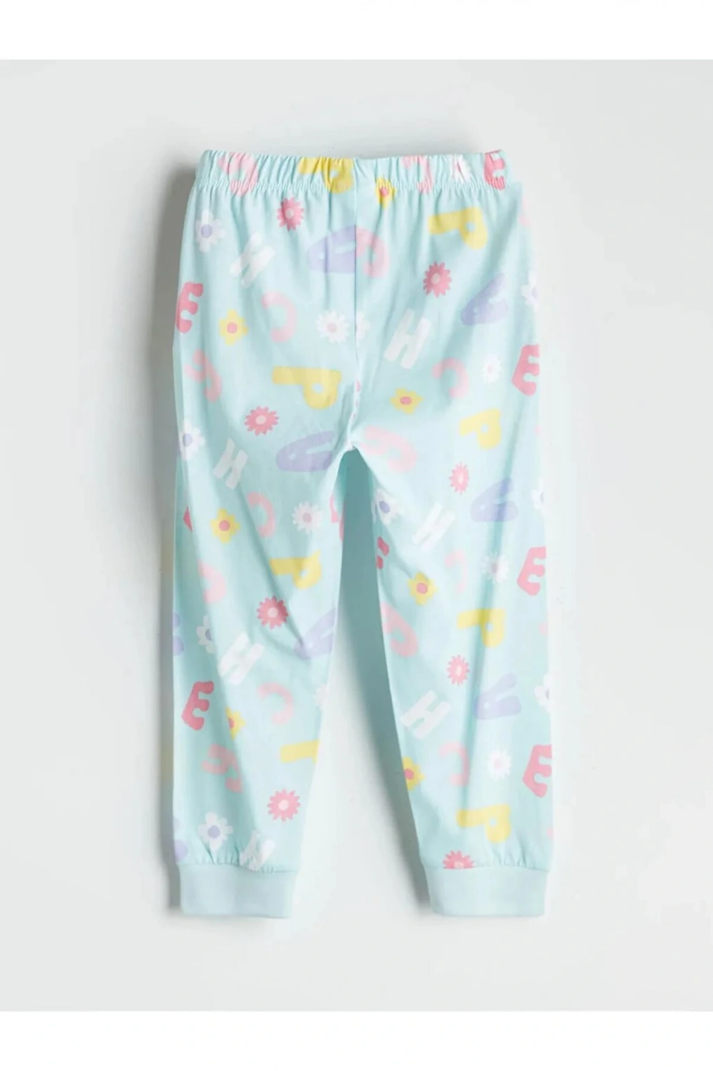 LCW Kids Mavi Baskılı Kız Çocuk Pijama Takım