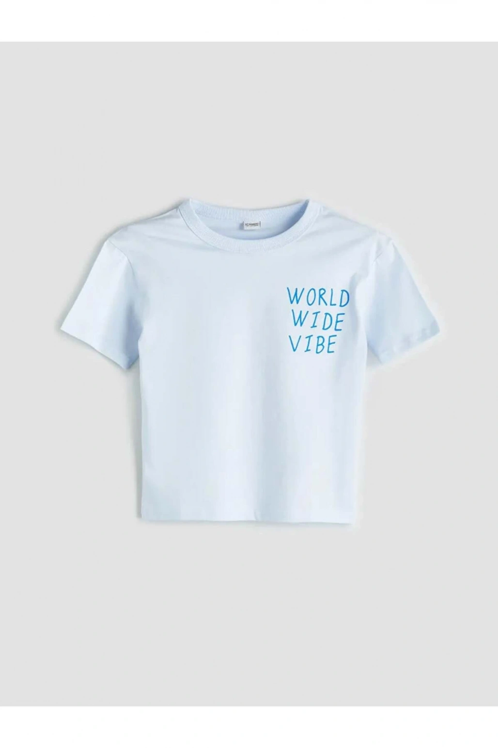 LCW Kids Mavi Bisiklet Yaka Erkek Çocuk Tişört 2li