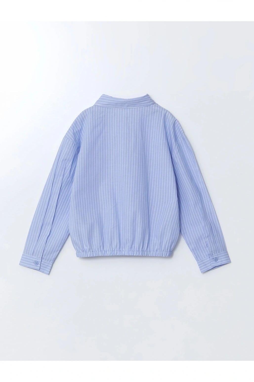 LCW Kids MAVİ Çizgili Kız Çocuk Gömlek