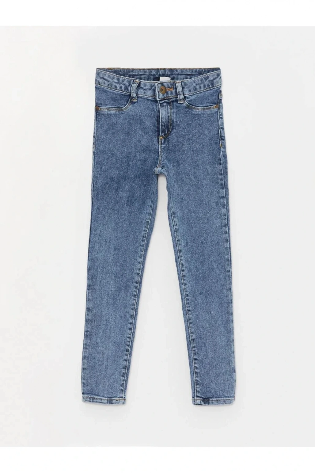 LCW Kids Mavi Skinny Fit Kız Çocuk Jean Pantolon