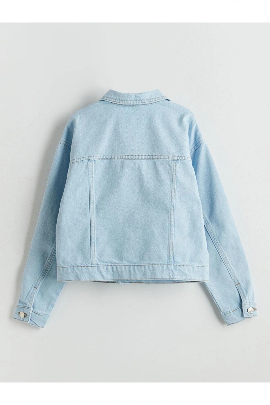 LCW Kids Mavi Taşlı Kız Çocuk Jean Ceket