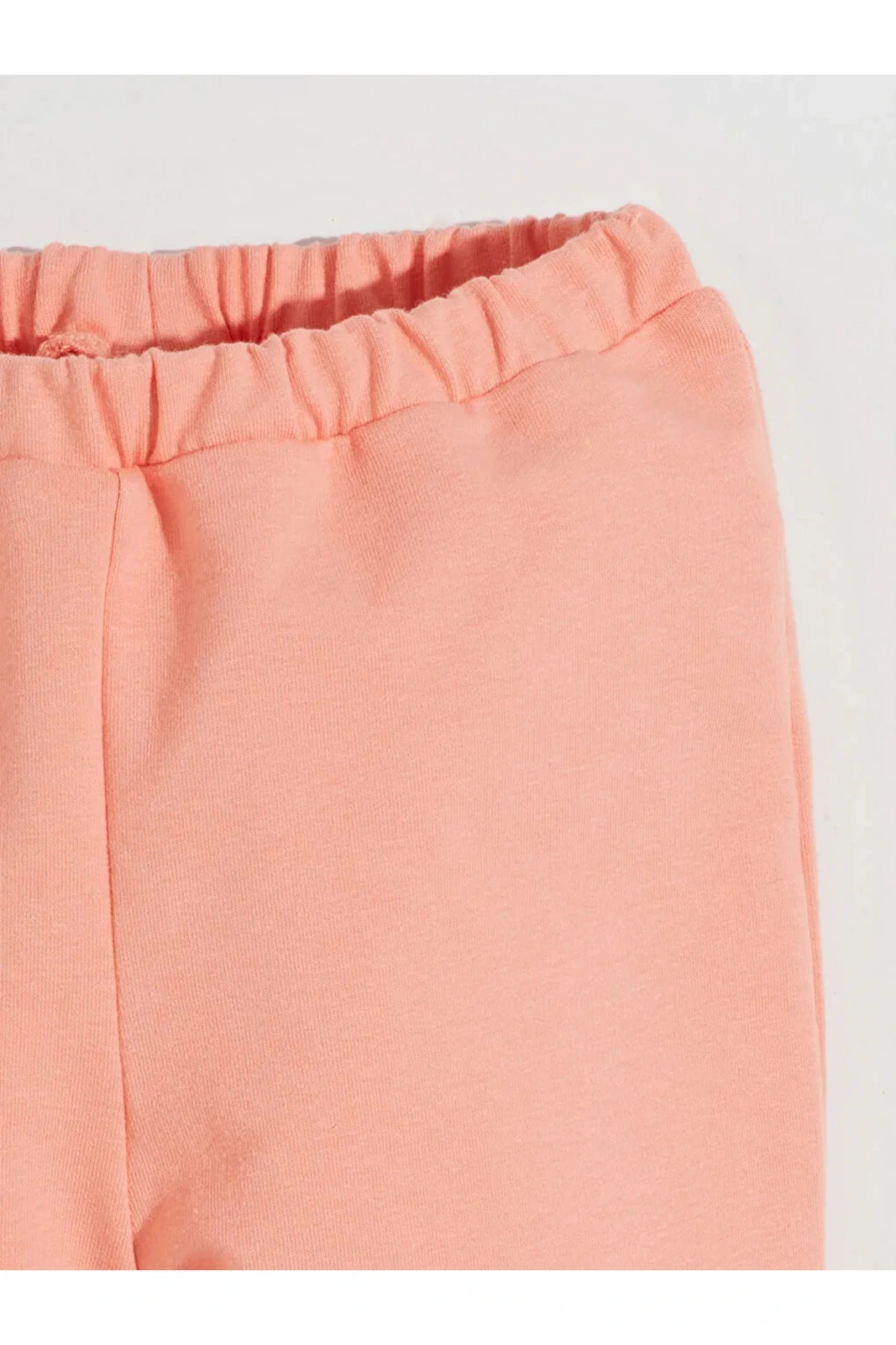 LCW Kids Mercan Bisiklet Yaka Çiçekli Kız Çocuk Sweatshirt ve Eşofman Alt 2li