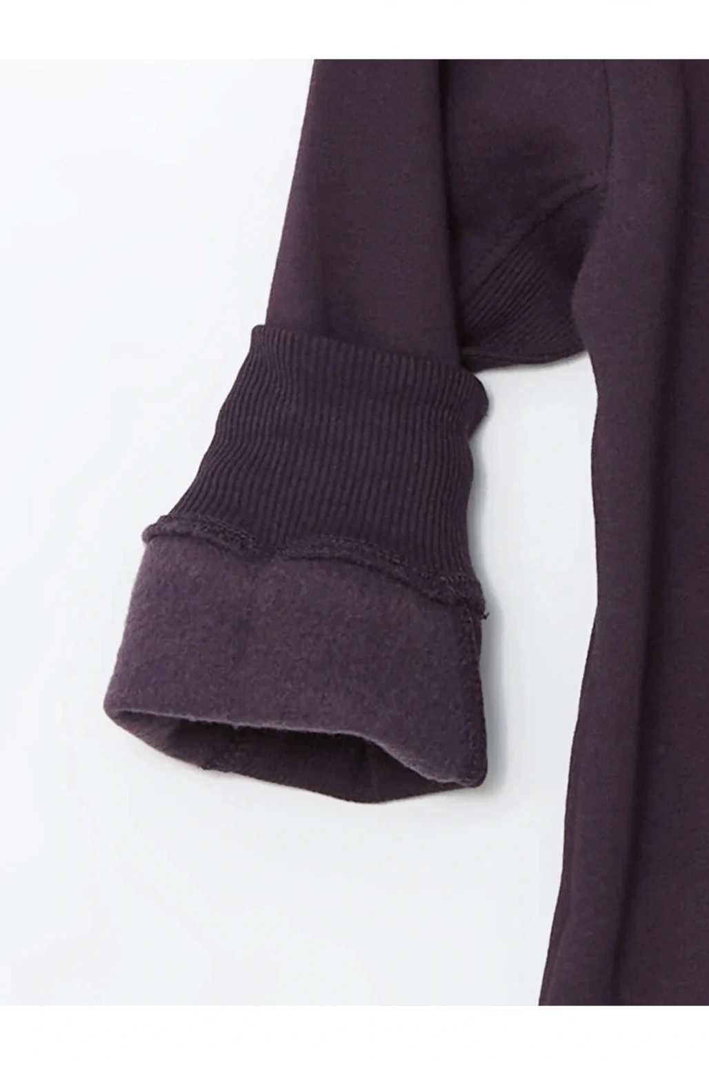 LCW Kids Mor Bisiklet Yaka Erkek Çocuk Kalın Sweatshirt