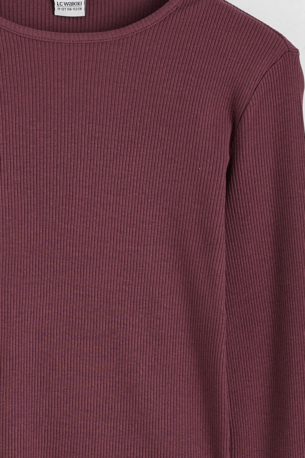 LCW Kids Mürdüm Bisiklet Yaka Kız Çocuk Tişört