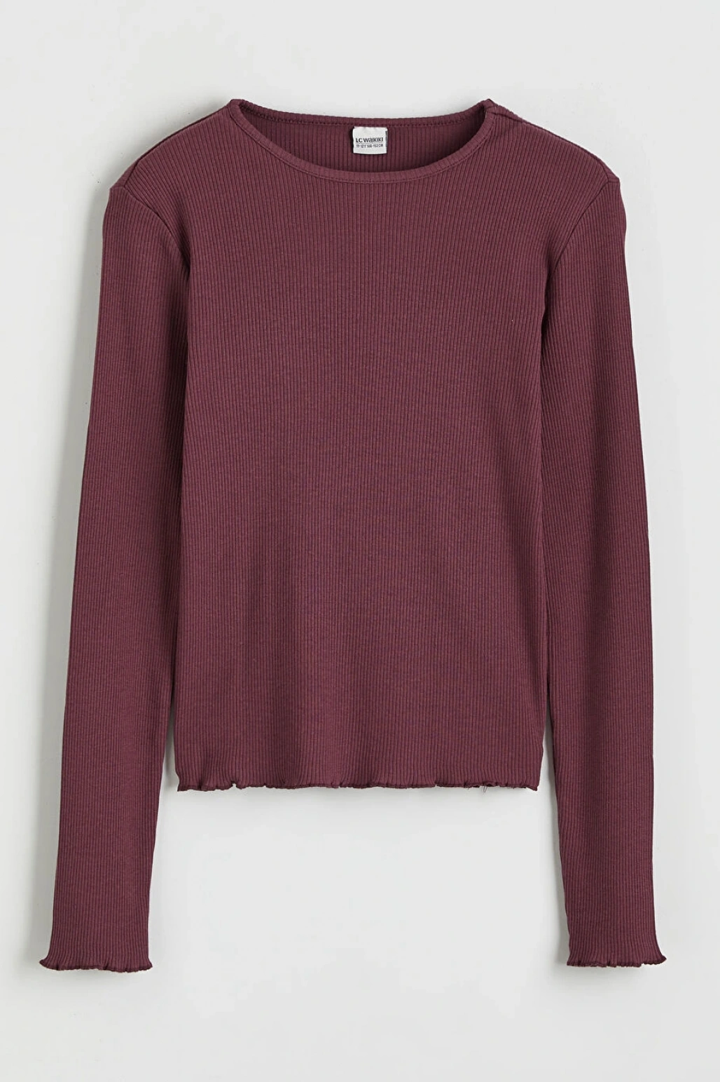 LCW Kids Mürdüm Bisiklet Yaka Kız Çocuk Tişört