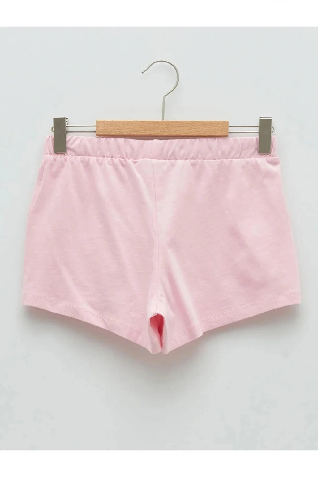 LCW Kids Pembe Beli Lastikli Baskılı Kız Çocuk Şort