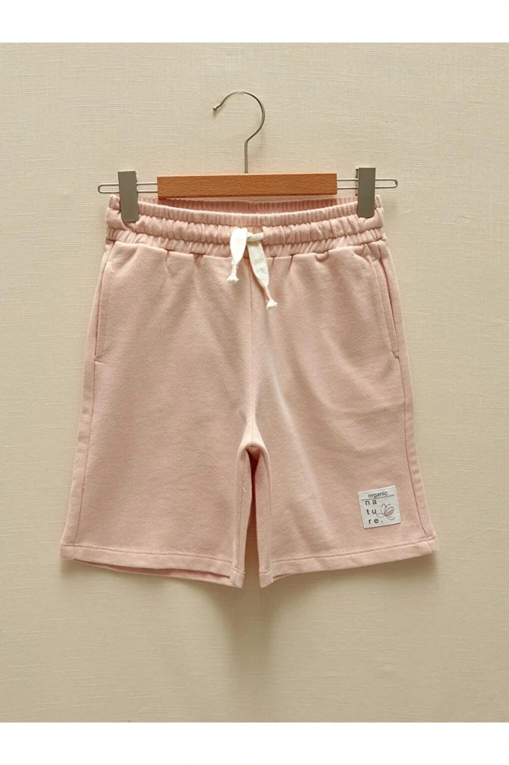 LCW Kids Pembe Beli Lastikli Kız Çocuk Şort