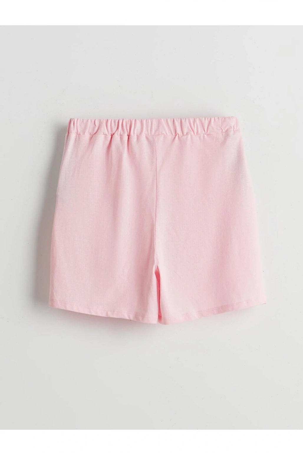 LCW Kids Pembe Beli Lastikli Kız Çocuk Şort