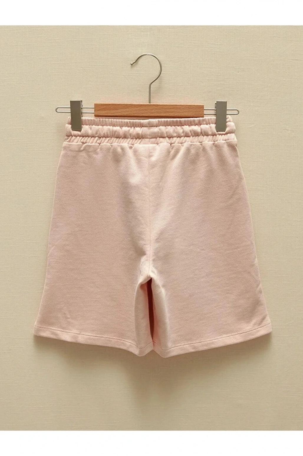 LCW Kids Pembe Beli Lastikli Kız Çocuk Şort
