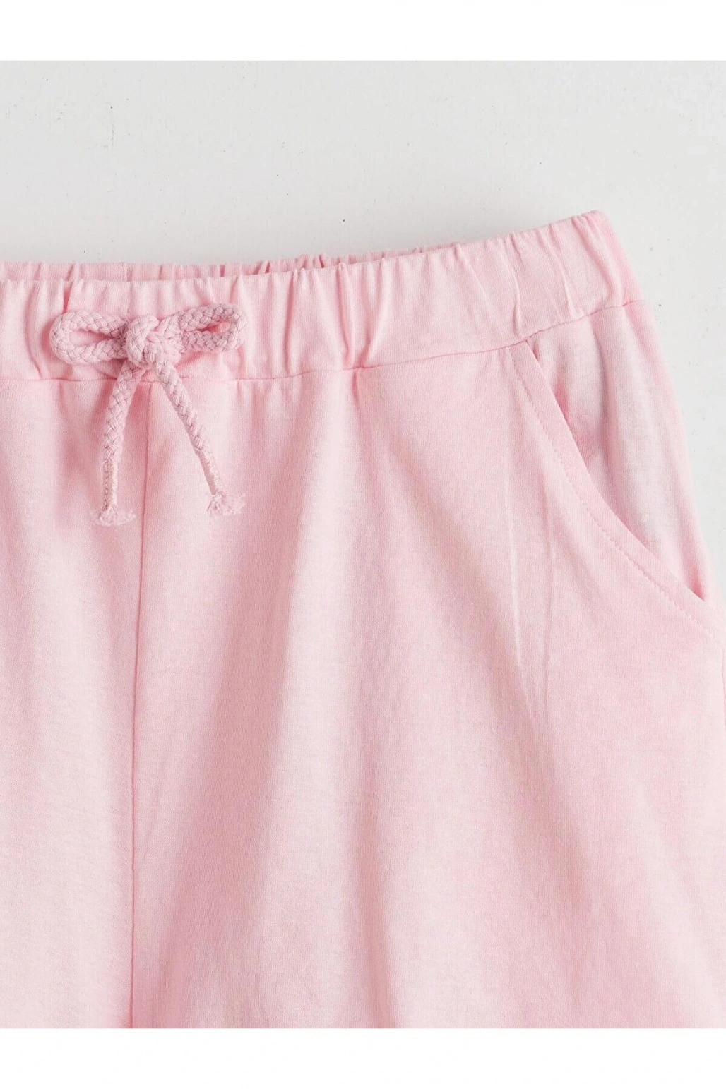 LCW Kids Pembe Beli Lastikli Kız Çocuk Şort