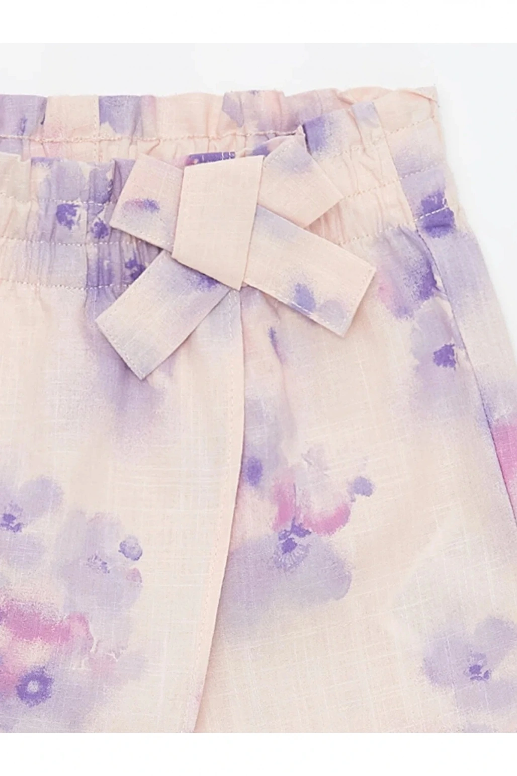 LCW Kids Pembe Beli Lastikli Kız Çocuk Şort Etek