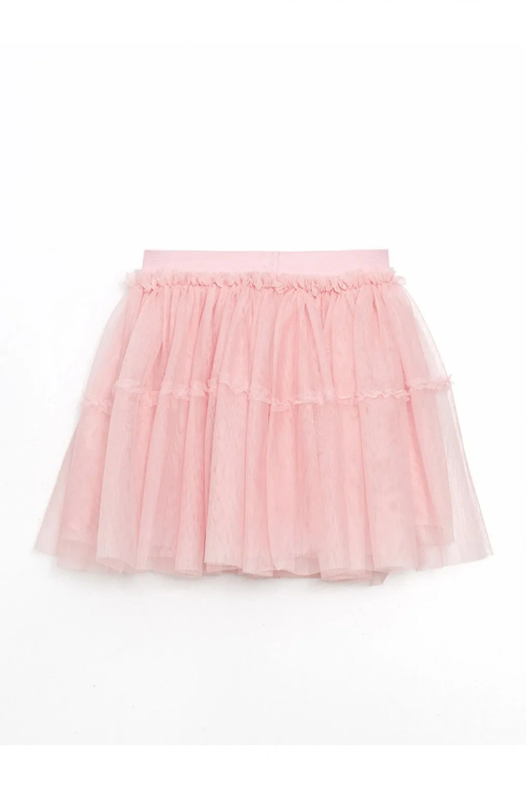 LCW Kids Pembe Beli Lastikli Kız Çocuk Tütülü Etek