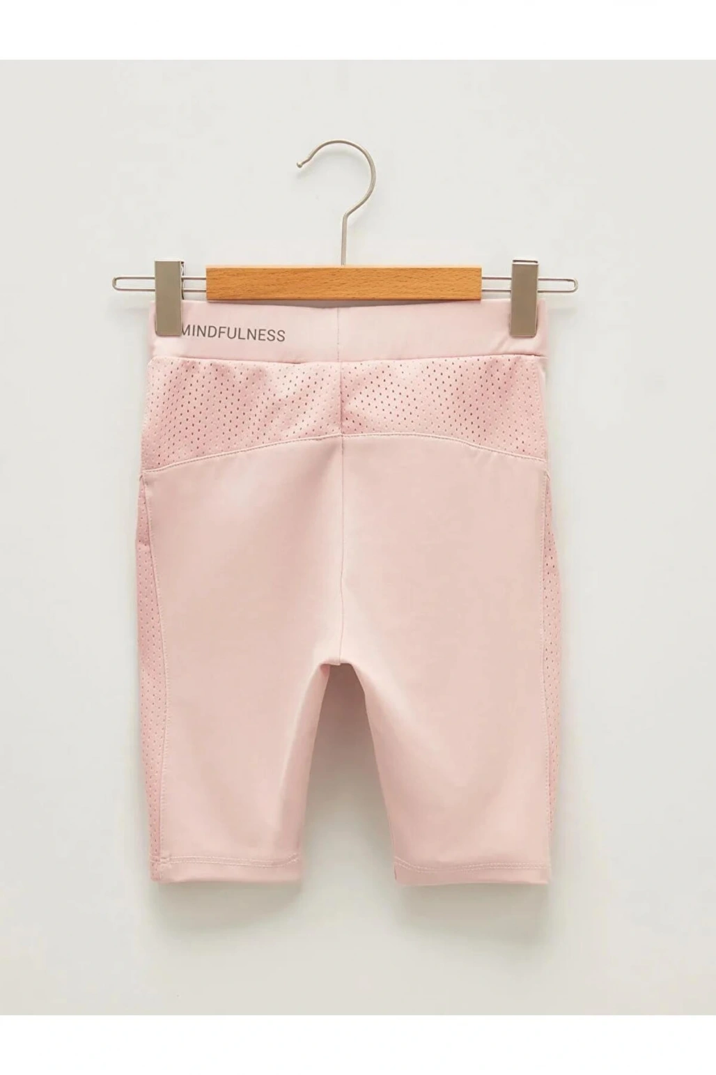 LCW Kids Pembe Beli Lastikli Yanları File Detaylı Kız Çocuk Tayt Anne Kız Kombini