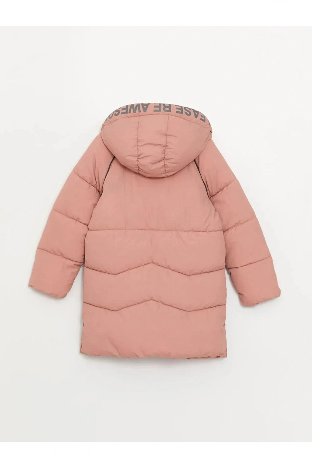 LCW Kids Pembe Kapüşonlu Kız Çocuk Kaban