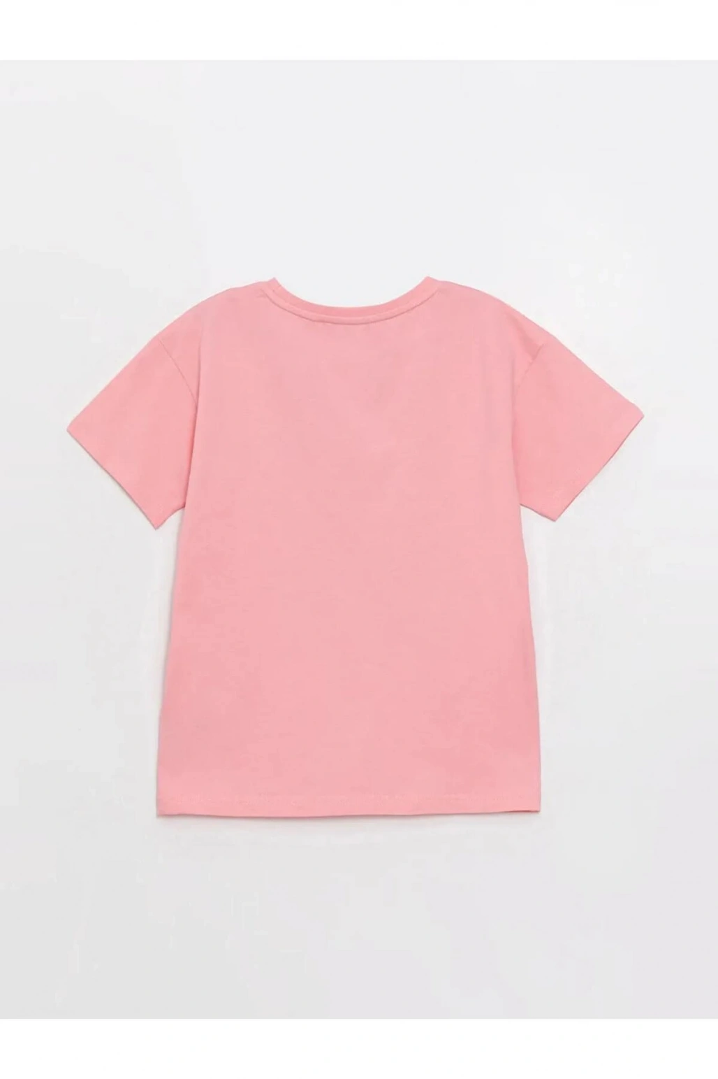 LCW Kids Pembe Rahat Kalıp Bisiklet Yaka Baskılı Erkek Çocuk Tişört