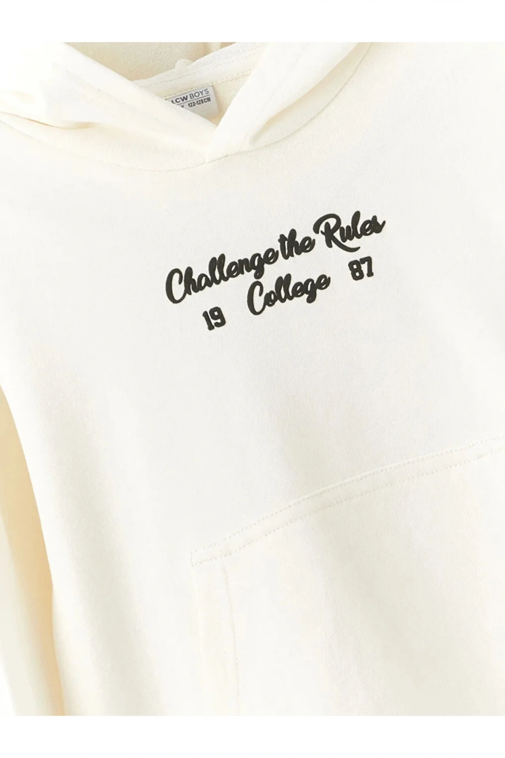 LCW Kids Rahat Kalıp Kapüşonlu Baskılı Erkek Çocuk Sweatshirt