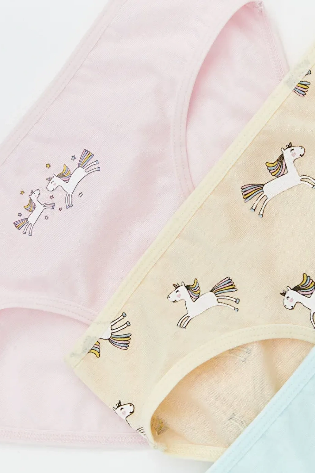 LCW Kids Sarı Baskılı Kız Çocuk Külot 3lü