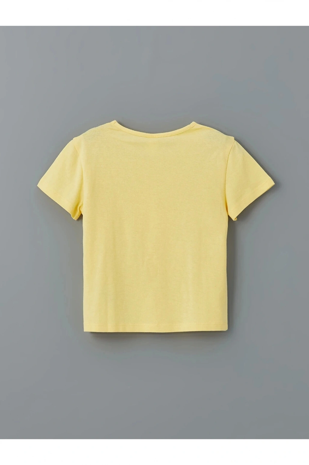 LCW Kids SARI Bisiklet Yaka Baskılı Kız Çocuk Tişört ve Tayt 2li