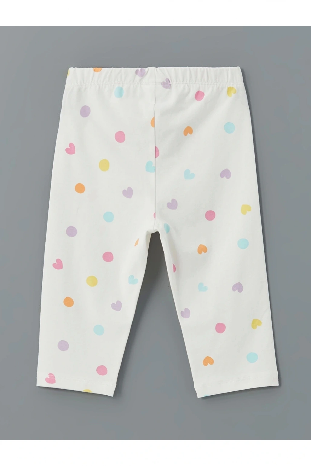 LCW Kids SARI Bisiklet Yaka Baskılı Kız Çocuk Tişört ve Tayt 2li