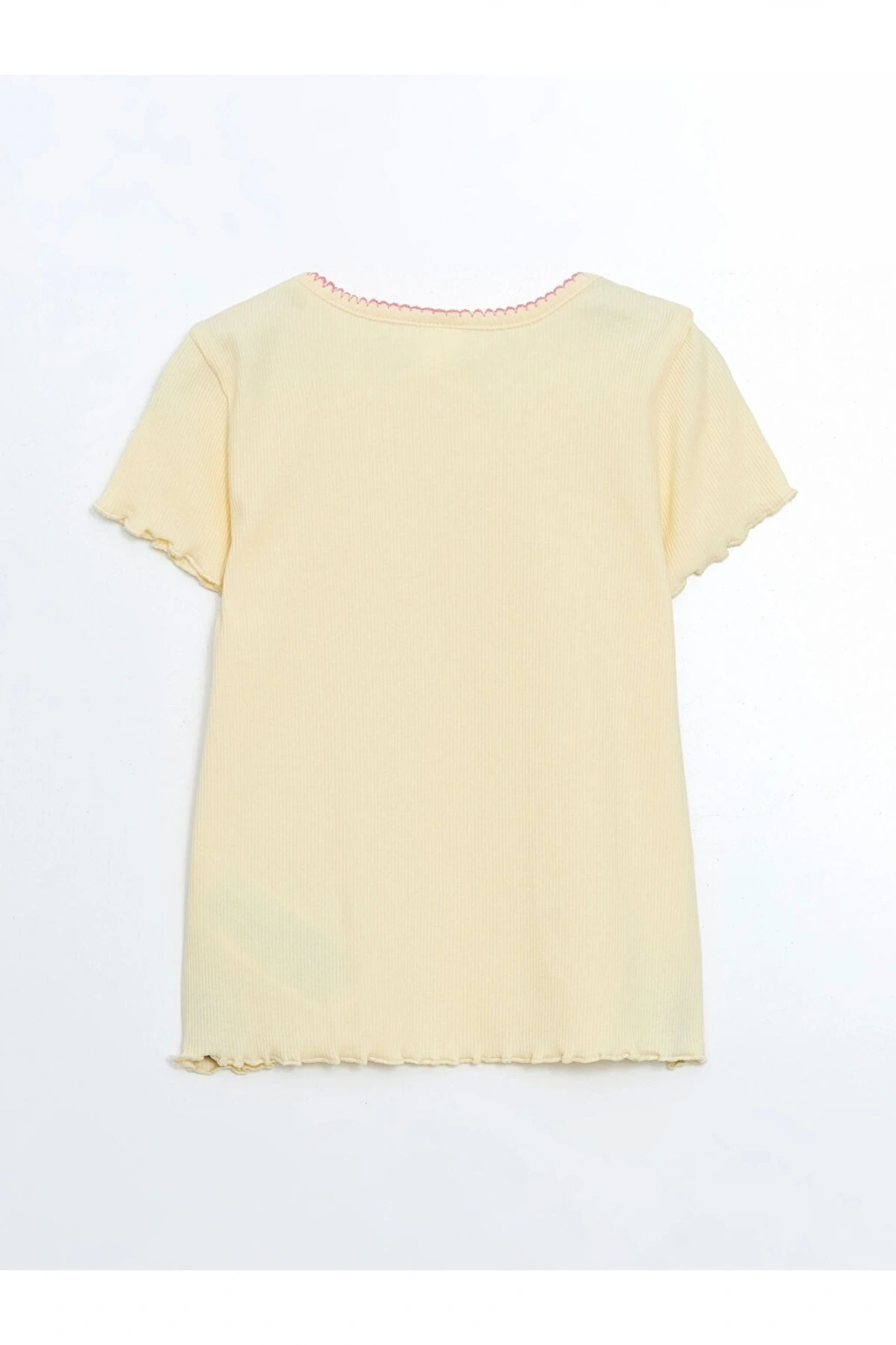 LCW Kids SARI Fırfırlı Kız Bebek Tişört ve Tayt 2li