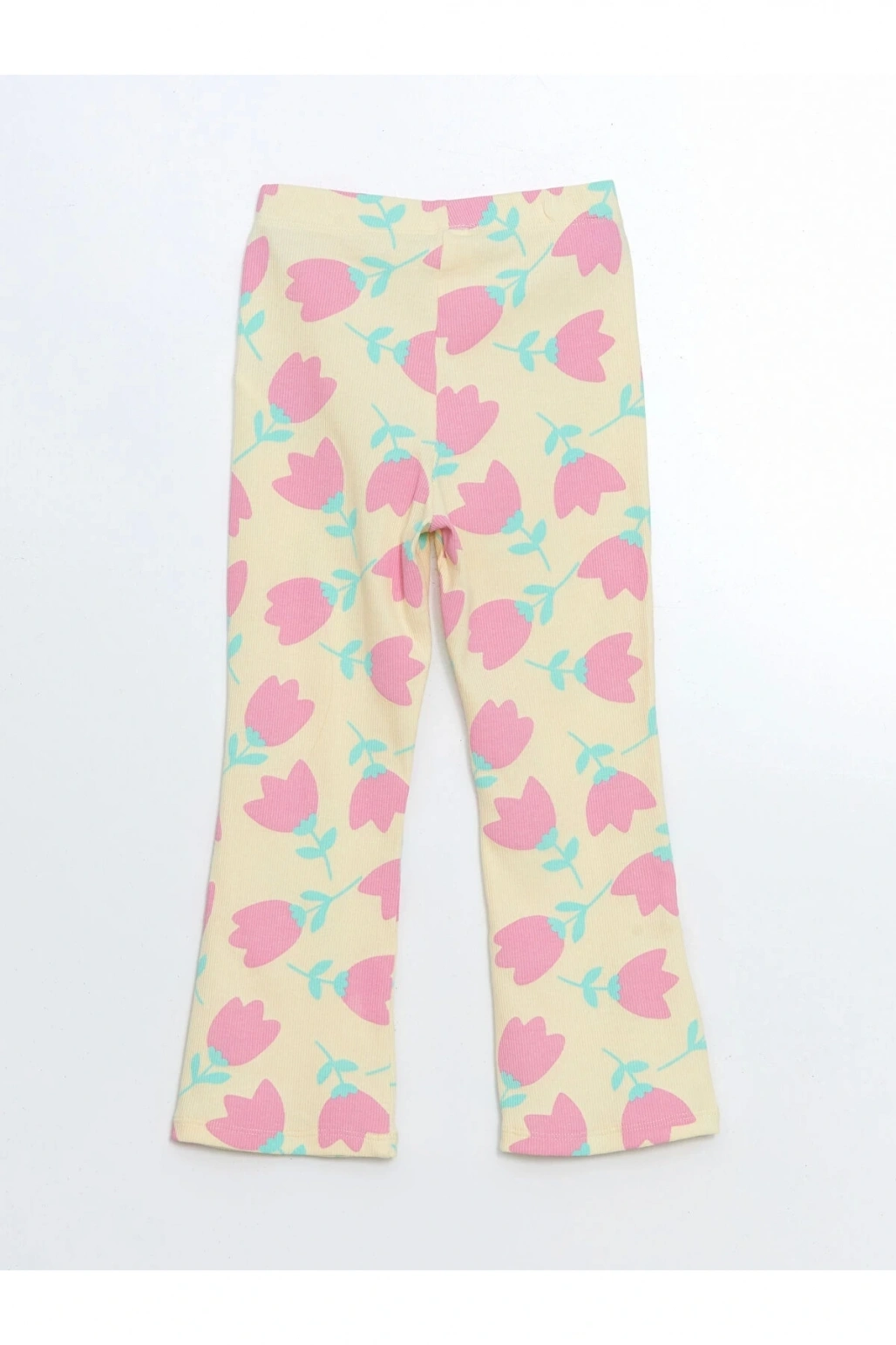 LCW Kids SARI Fırfırlı Kız Bebek Tişört ve Tayt 2li