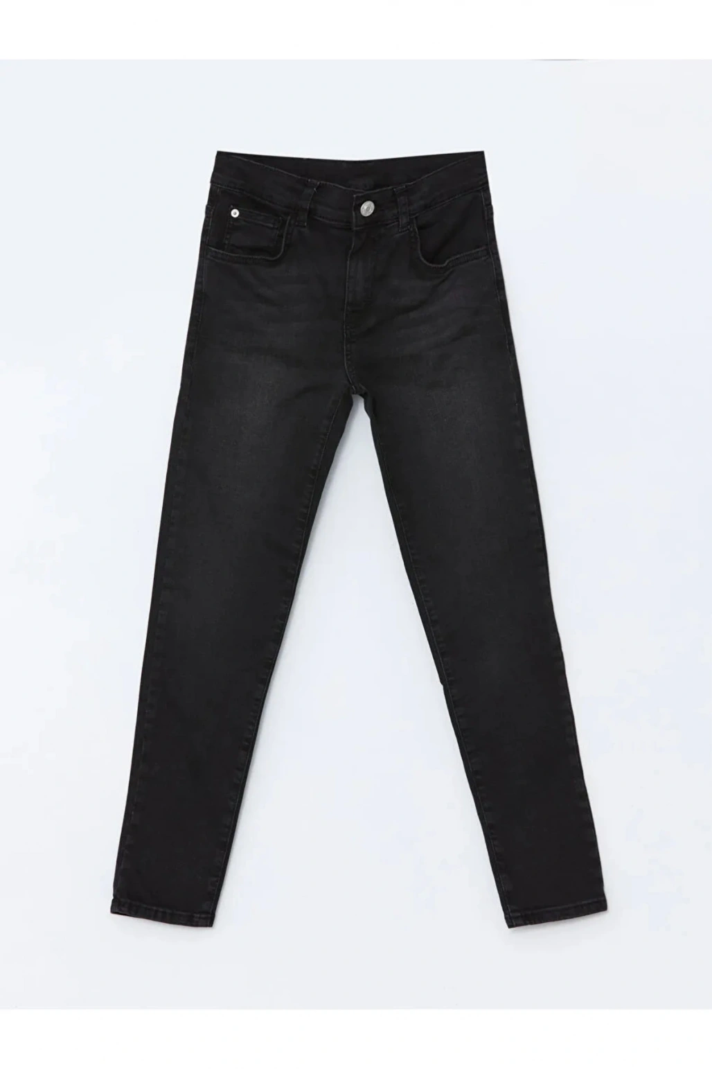 LCW Kids Siyah Beli Ayarlanabilir Lastikli Erkek Çocuk Jean Pantolon