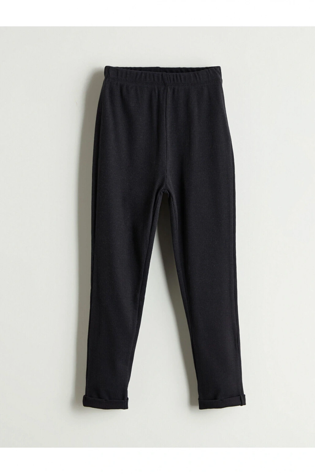 LCW Kids Siyah Beli Lastikli Erkek Çocuk Tayt Pantolon