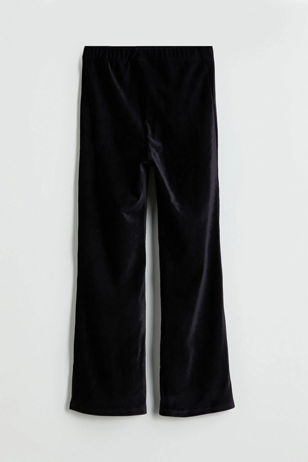 LCW Kids Siyah Beli Lastikli Ispanyol Paça Kadife Kız Çocuk Tayt