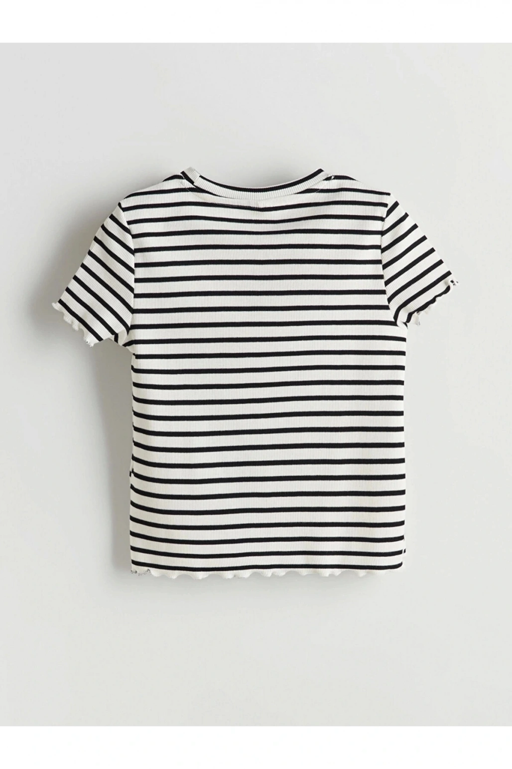 LCW Kids Siyah Bisiklet Yaka Kız Çocuk Crop Tişört 2li