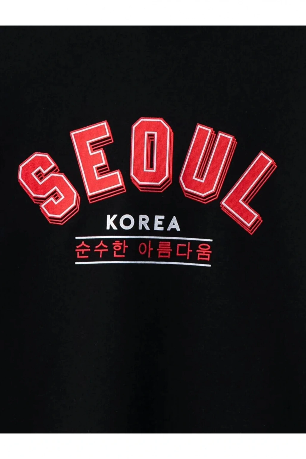 LCW Kids Siyah Kapüşonlu Baskılı Uzun Kollu Pamuklu Kız Çocuk Tişört