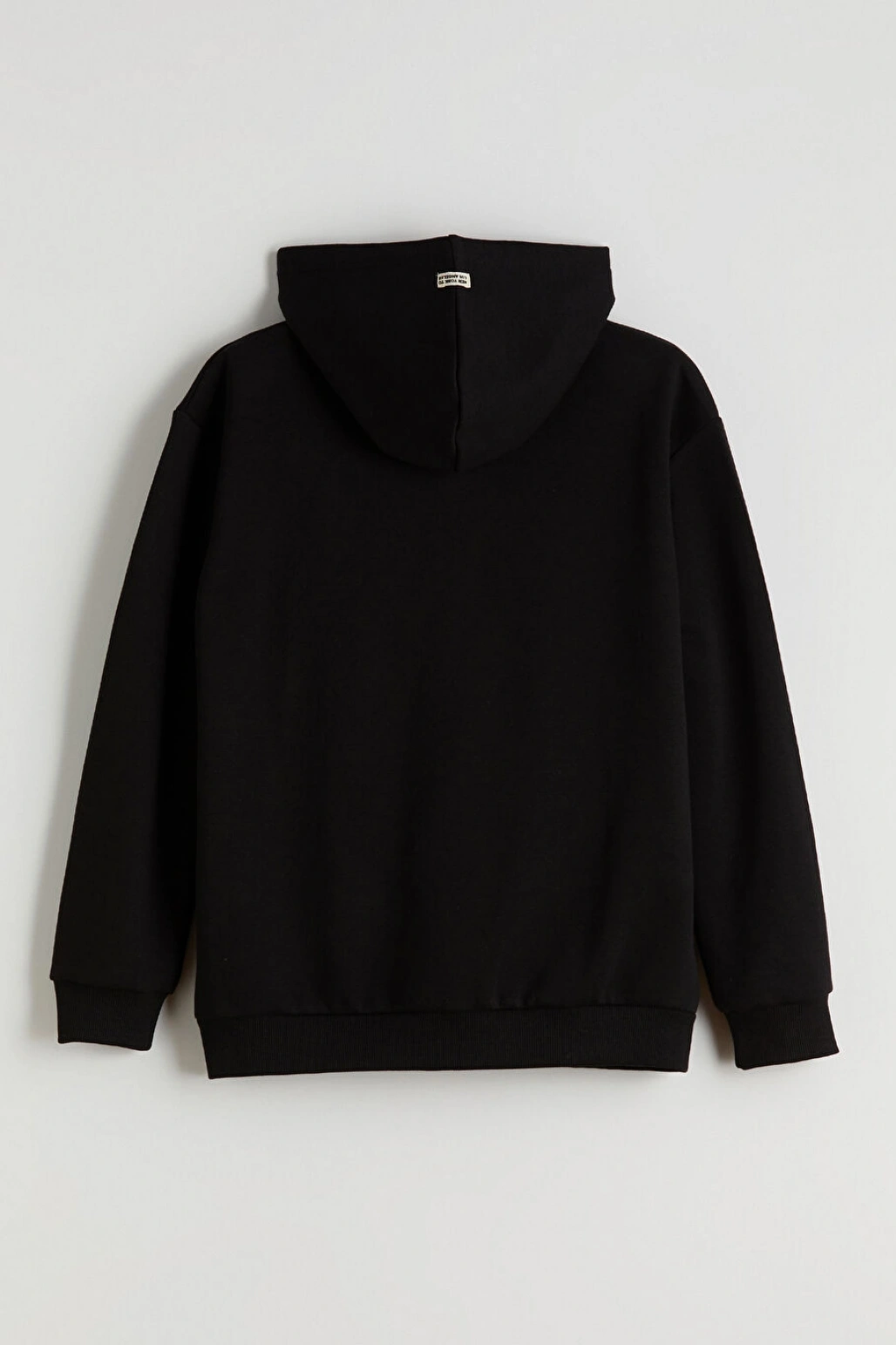 LCW Kids Siyah Kapüşonlu Erkek Çocuk Fermuarlı Sweatshirt