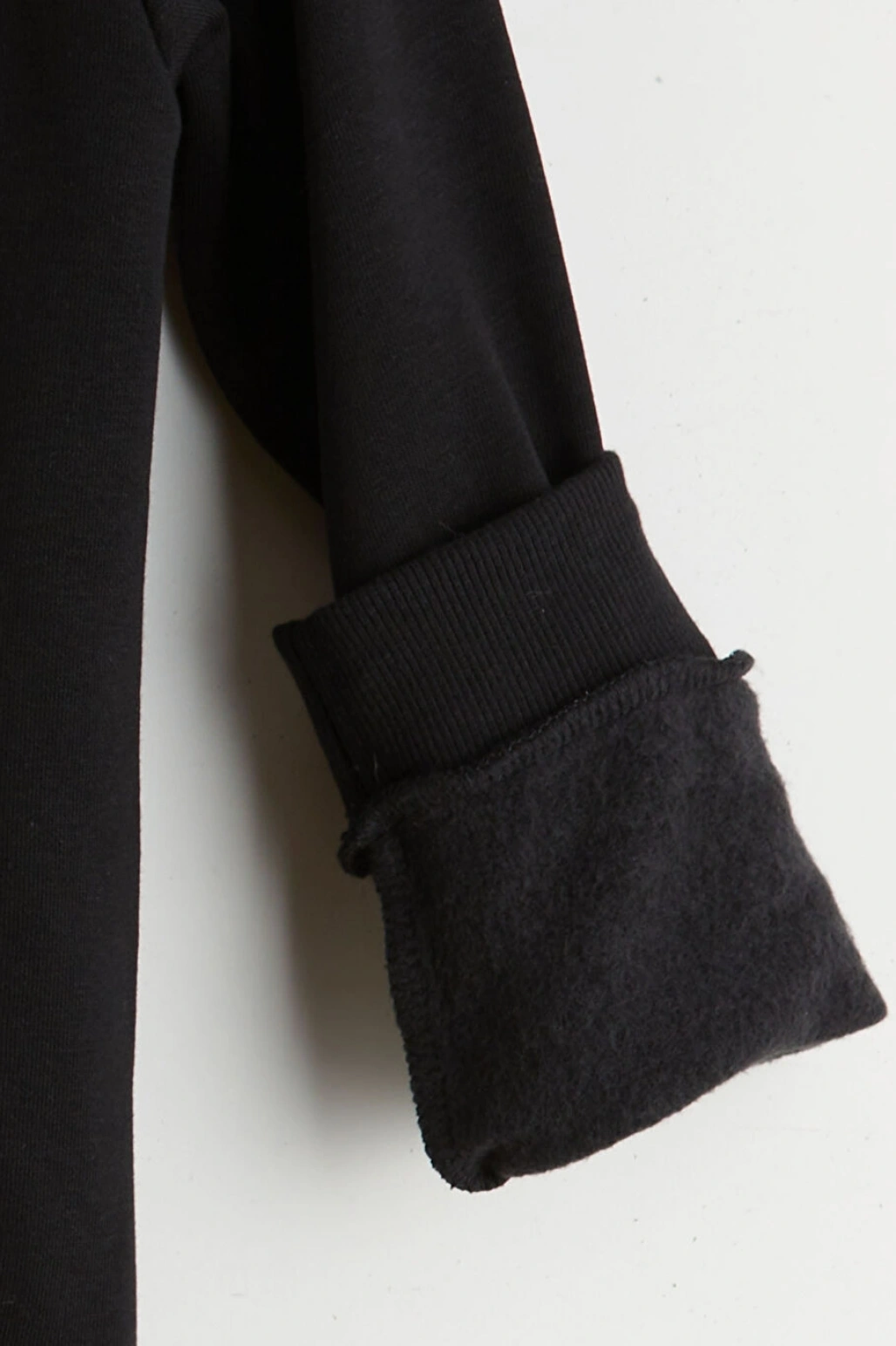 LCW Kids Siyah Kapüşonlu Erkek Çocuk Kalın Fermuarlı Sweatshirt