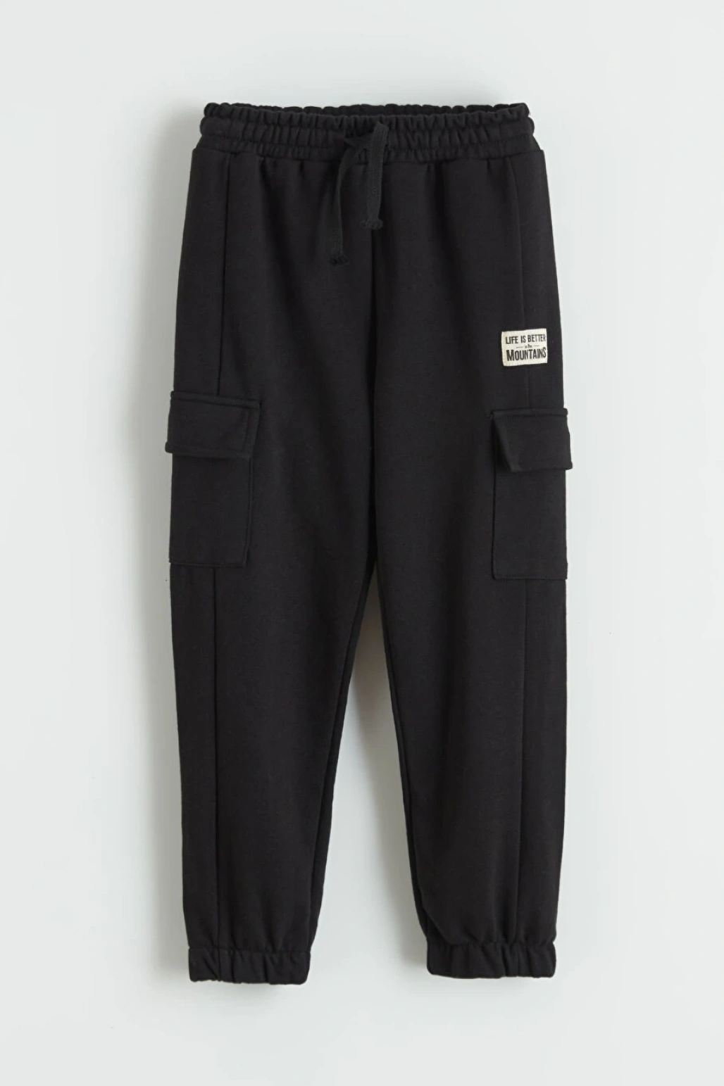 LCW Kids Siyah Kargo Cepli Erkek Çocuk Jogger Eşofman Altı