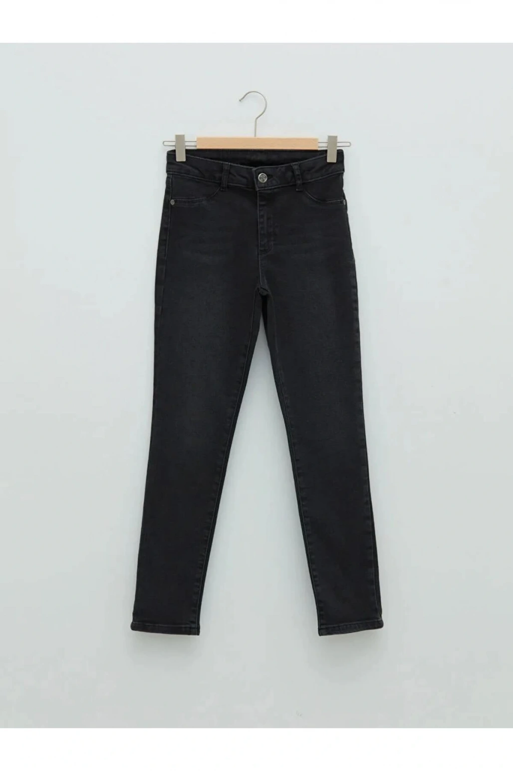 LCW Kids Siyah Skinny Fit Kız Çocuk Jean Pantolon