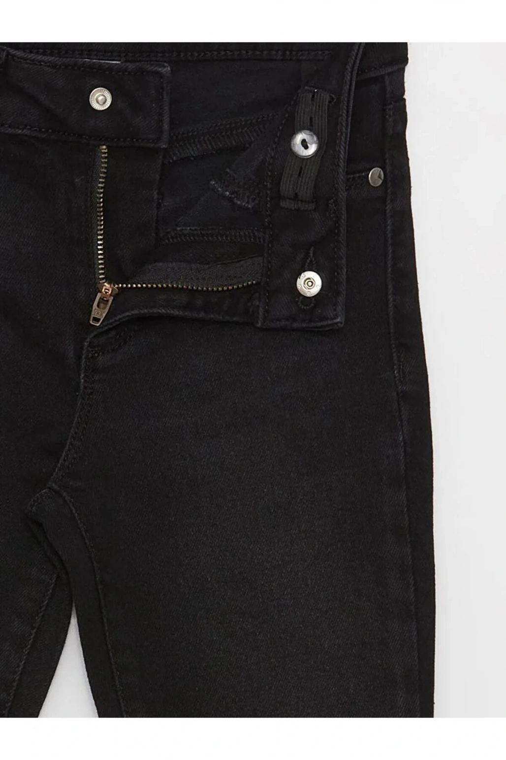 LCW Kids Siyah Skinny Fit Kız Çocuk Jean Pantolon