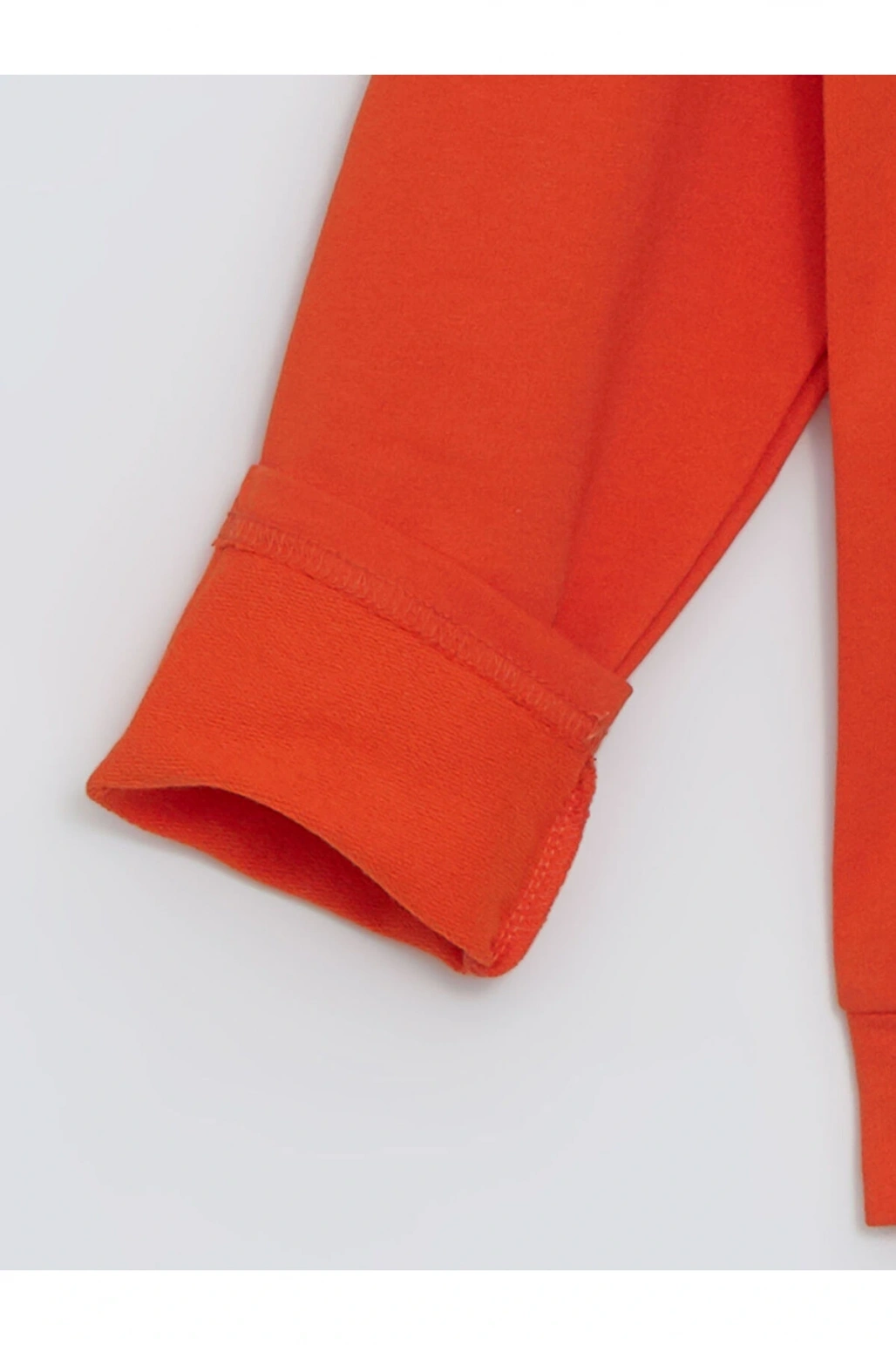 Lcw Kids Turuncu Kapüşonlu Baskılı Uzun Kollu Erkek Çocuk Sweatshirt