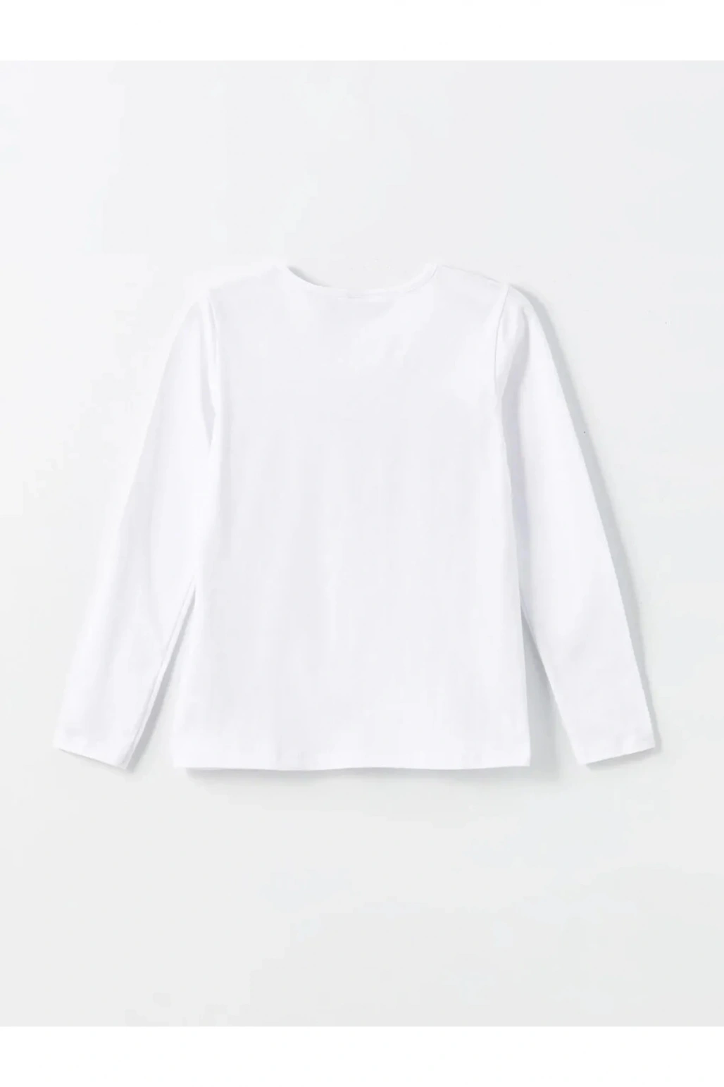 LCW Kids Uçuk Pembe Bisiklet Yaka Kız Çocuk Tişört