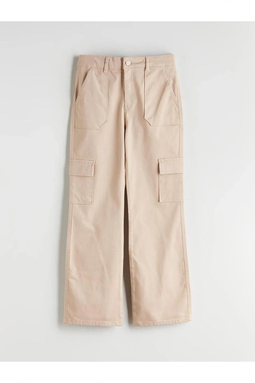 LCW Kids Wideleg Kız Çocuk Kargo Pantolon (W5)