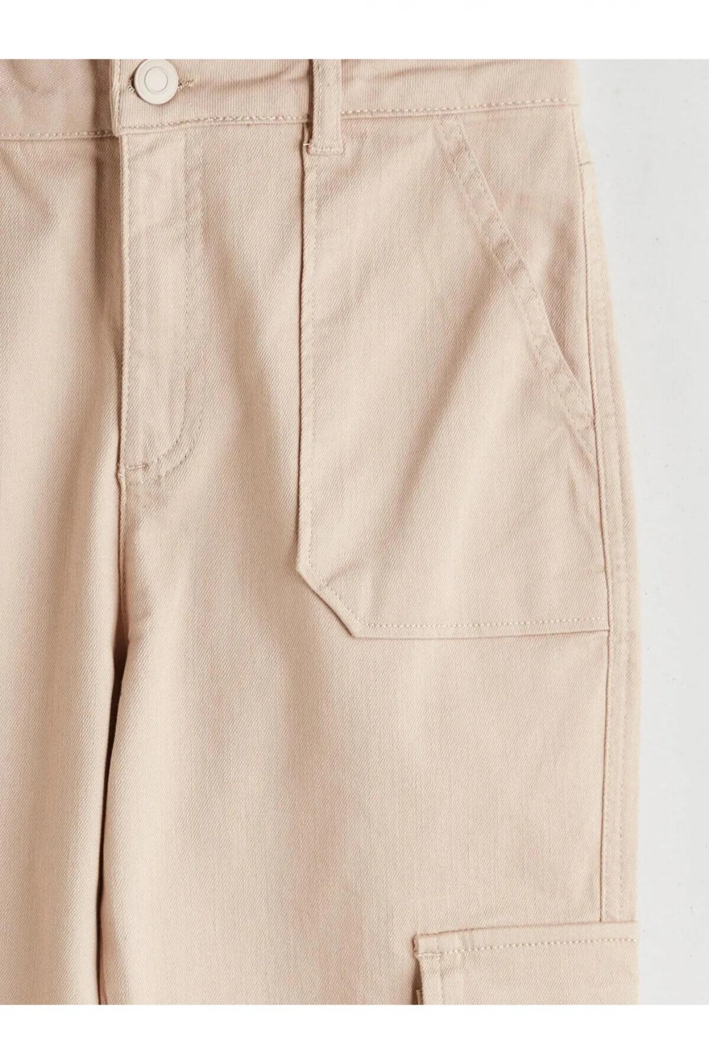 LCW Kids Wideleg Kız Çocuk Kargo Pantolon (W5)