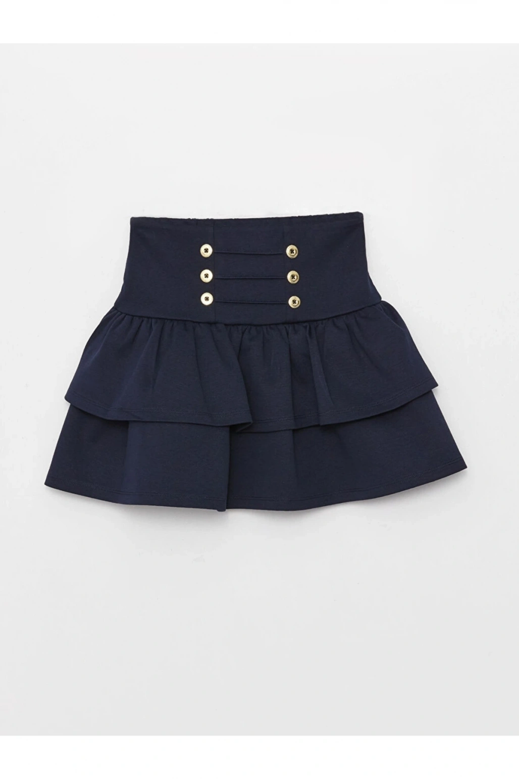 LCW Kids YENİ SEZON Beli Lastikli Katkat Kız Çocuk Etek