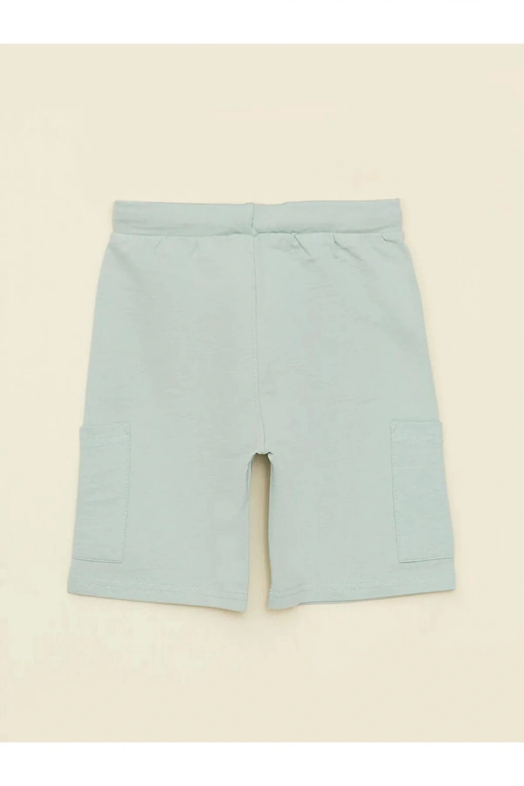 LCW Kids Yeşil Beli Lastikli Basic Erkek Çocuk Şort