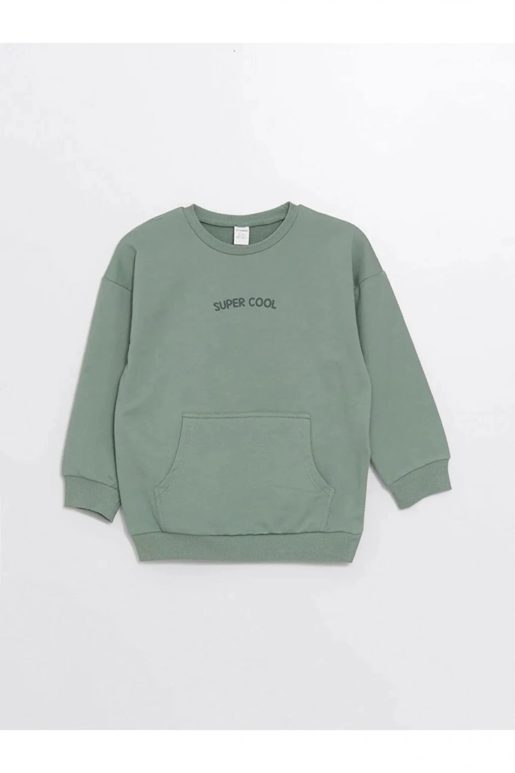 LCW Kids Yeşil Bisiklet Yaka Erkek Çocuk Sweatshirt ve Eşofman Alt 2li