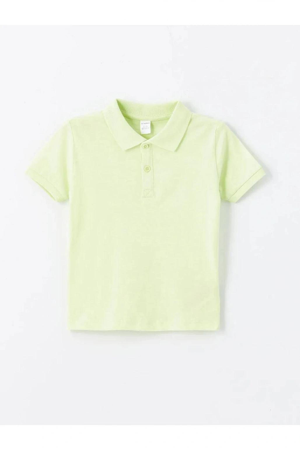 LCW Kids Yeşil Polo Yaka Kısa Kollu Basic Erkek Bebek Tişört