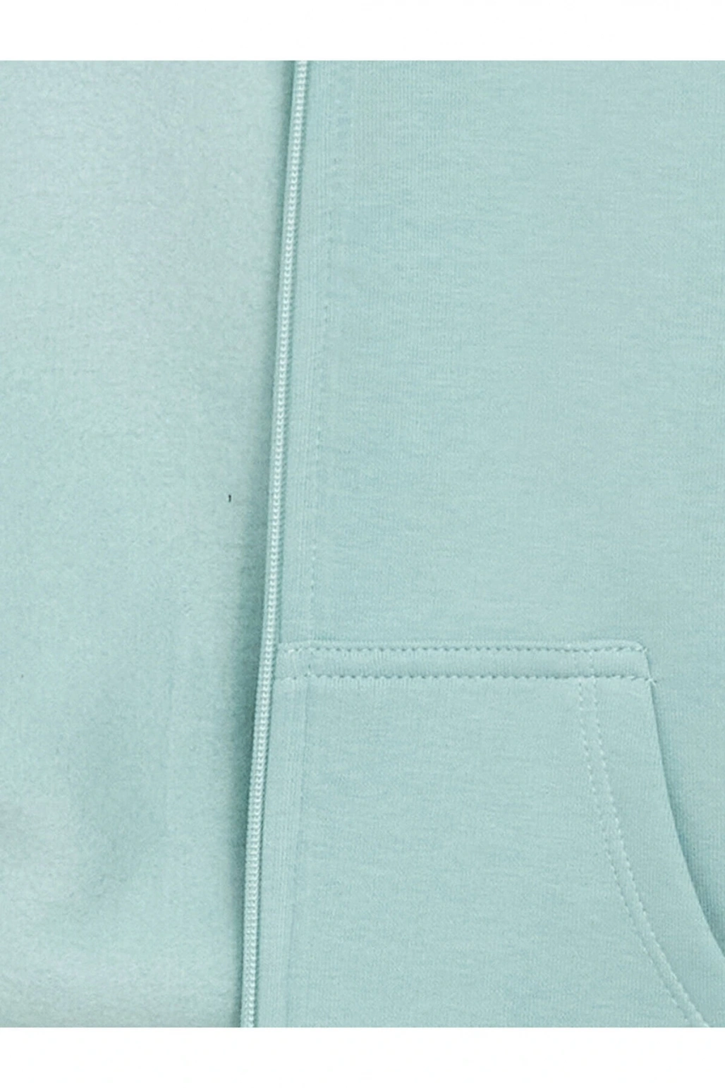 LCW Kids Yeşil Uzun Kollu Kız Çocuk Kalın Fermuarlı Sweatshirt