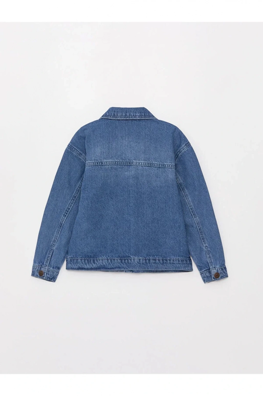 LCW Kids Yırtık Detaylı Kız Çocuk Jean Ceket