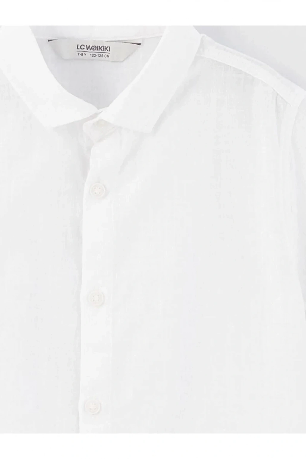 LCW KidsBeyaz Basic Kısa Kollu Erkek Çocuk Gömlek Ve Papyon